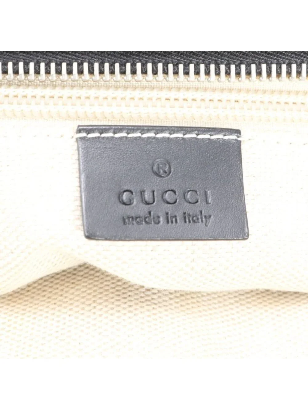 Gucci GG Canvas Leather Tote Shoulder Business Document Black